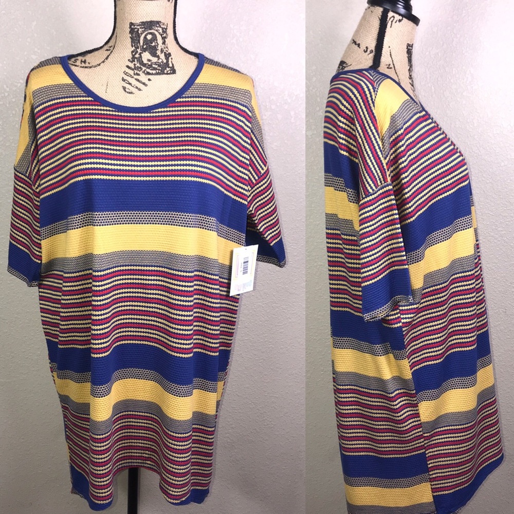LulaRue Irma Oversized Stripped Top Small